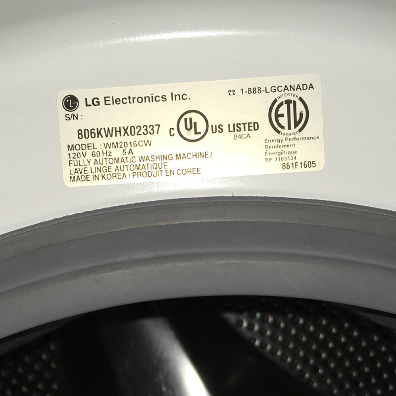 Used LG Washer Model No. WM2016CW