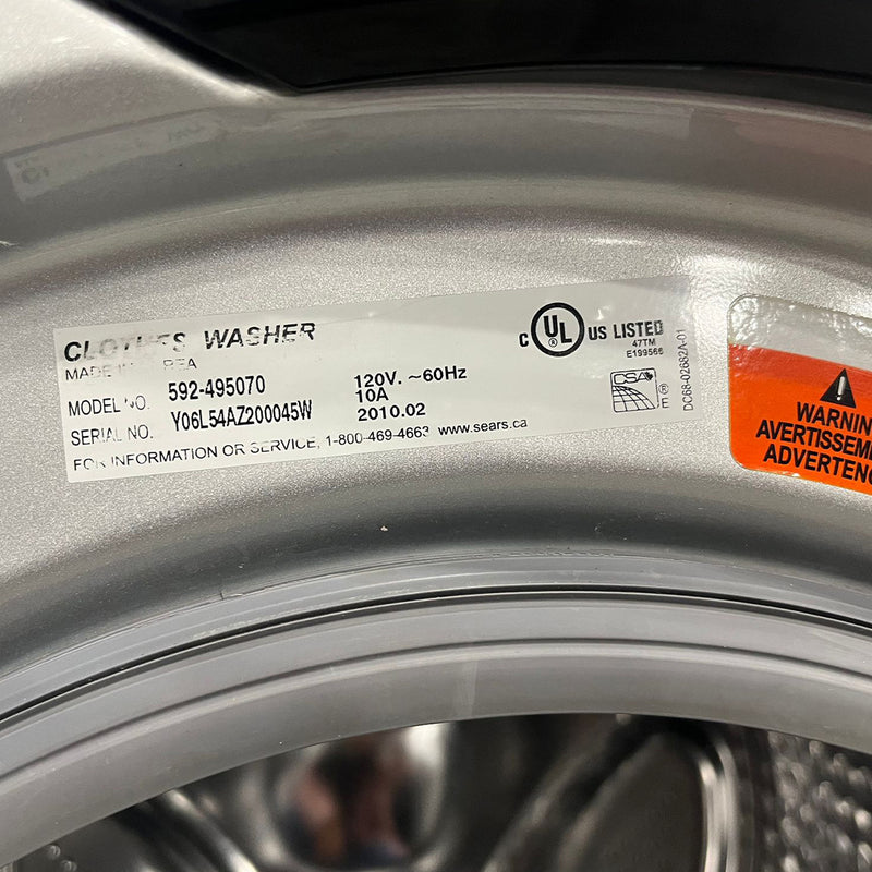 Used Kenmore Washer and Dryer Set Model No. 592-495070 – 592-895070