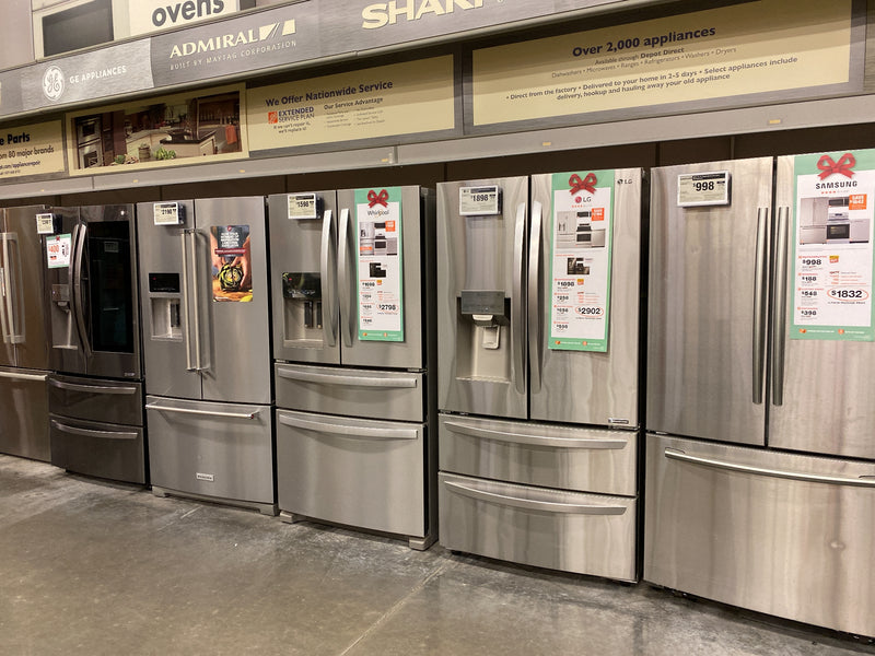 Whirlpool Refrigerators in the store