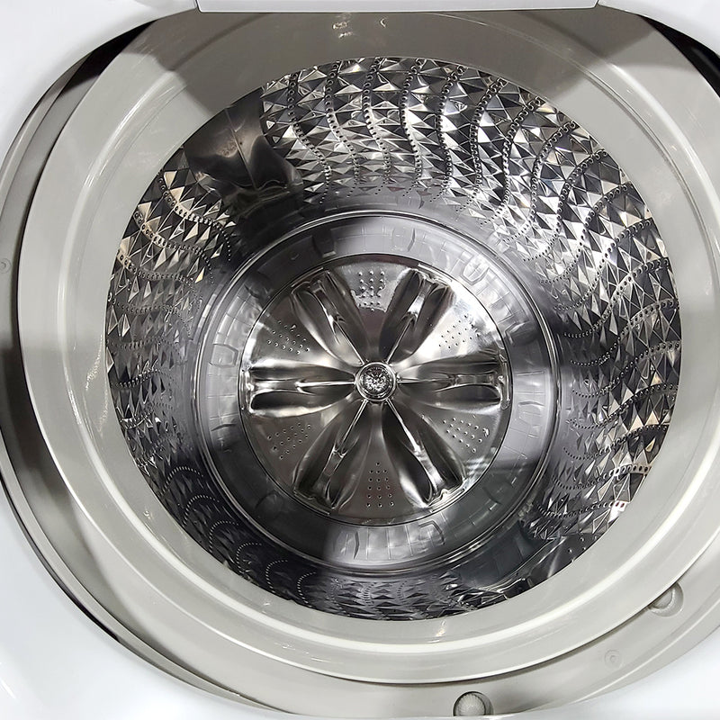 Used Samsung Washer and Dryer Set Model No. WA45H7000AW/A2 - DVE50M7450W/AC