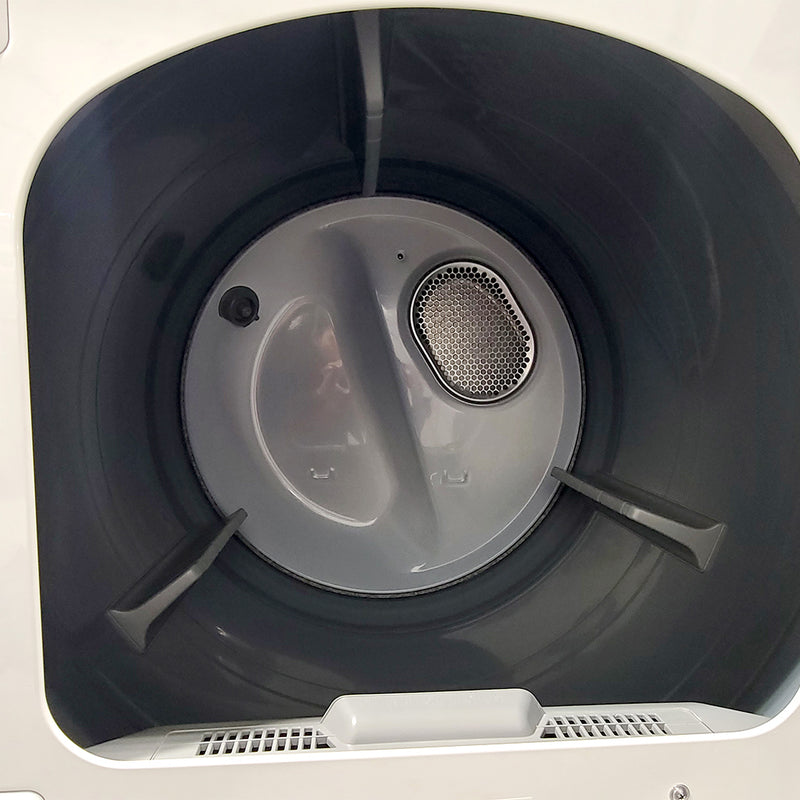 Used Samsung Washer and Dryer Set Model No. WA45H7000AW/A2 - DVE50M7450W/AC