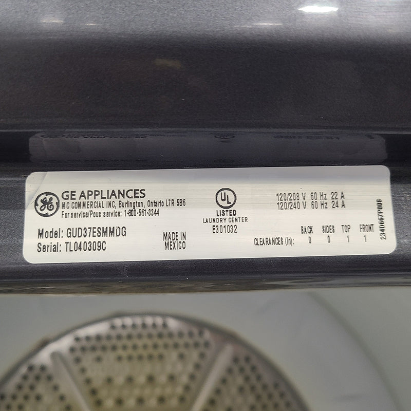 Used GE 27″ Laundry Center Model No. GUD37ESMMDG