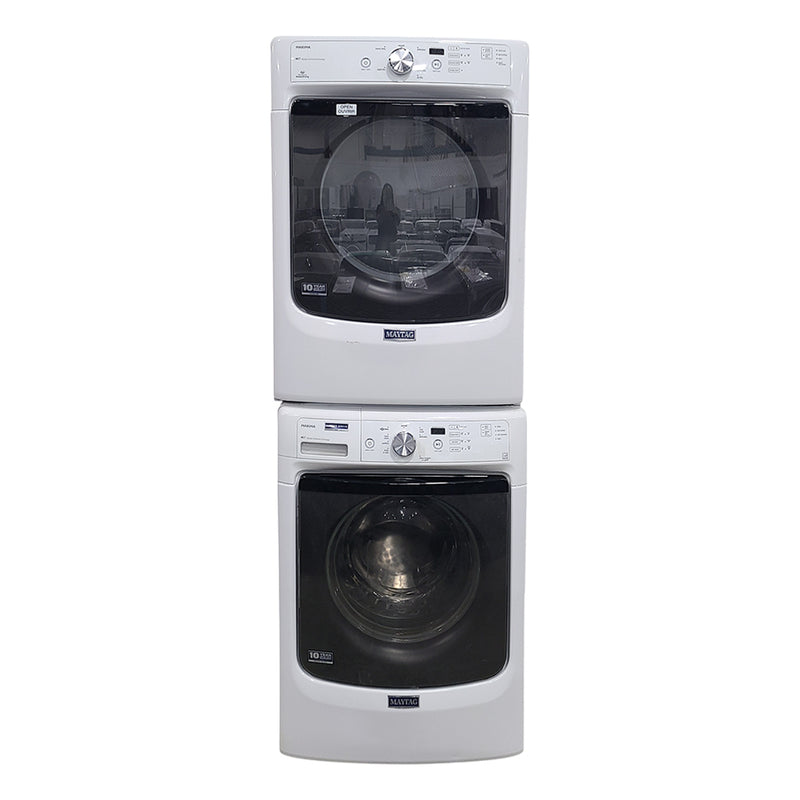 Used Maytag Washer and Dryer Set Model No. MHW3100DWO - YMED3100DW