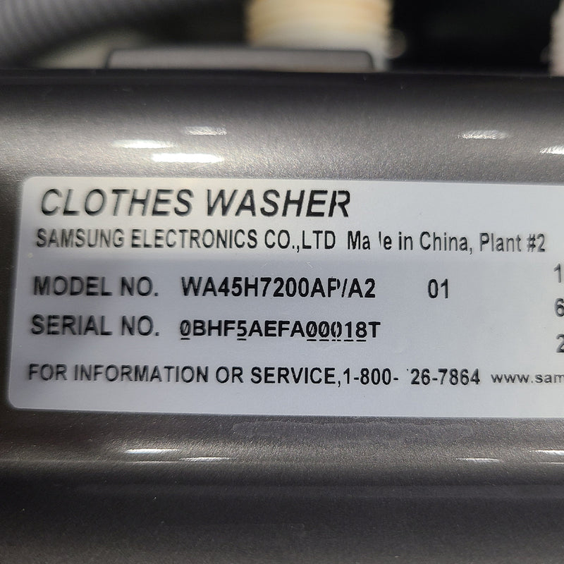 Used Samsung Washer Model No. WA45H7200AP/A2
