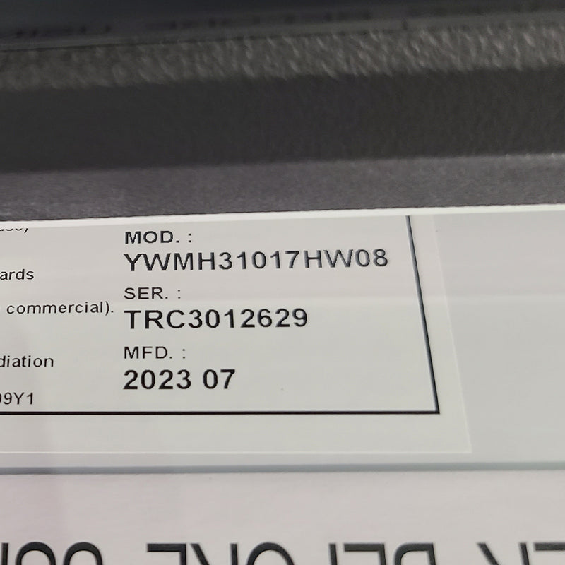 New Whirlpool Microwave Model No. YWMH31017HW08
