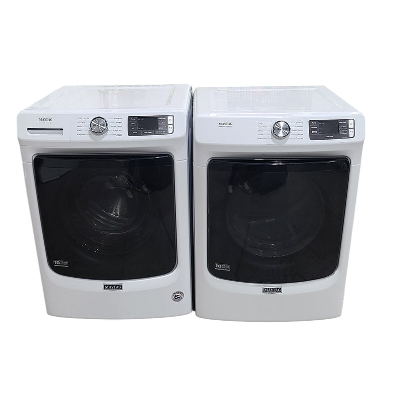 Used Maytag Washer and Dryer Set Model No. YMED5630HW0 - MHW5630HW0