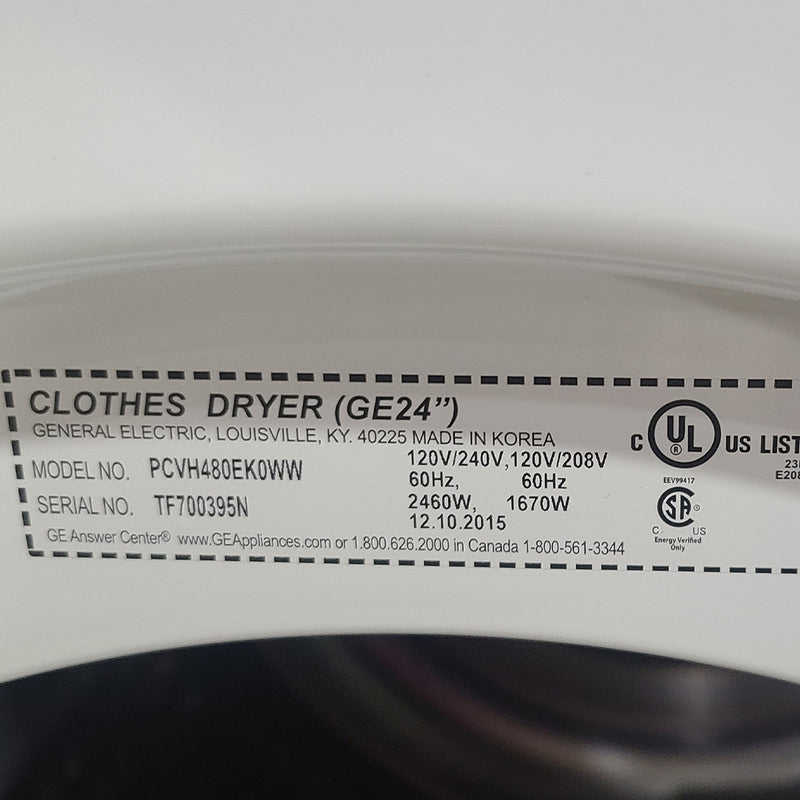 Used GE Dryer Model No. PCVH480EK0WW