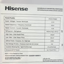 Open Box Hisense Convertible Upright Freezer or Fridge Model No. FV21C7HWE, Serial No. 1B0590Z0163JB7F68S70022