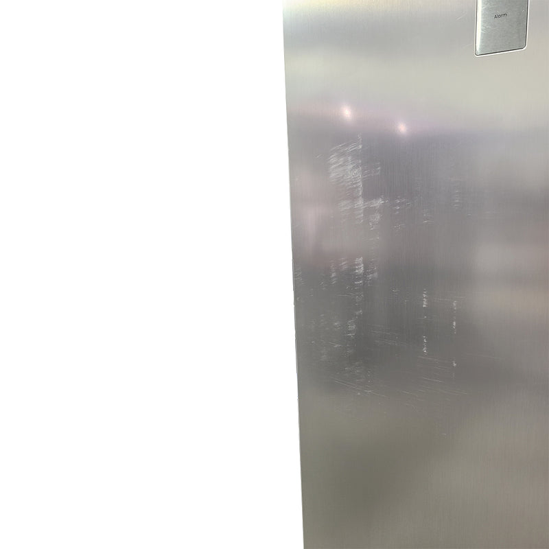 Open Box Hisense Convertible Upright Freezer or Fridge Model No. FV10C7HSE, Serial No. 1B0274Z0132JB7YGUS40353