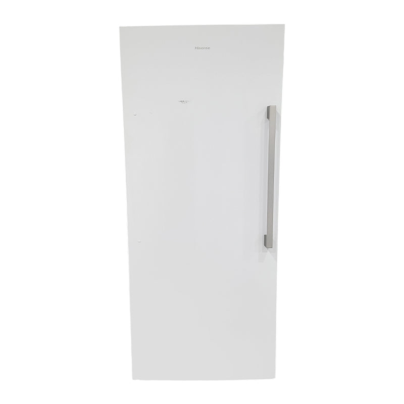 Open Box Hisense Convertible Upright Freezer or Fridge Model No. FV21C7HWE, Serial No. 1B0590Z0134JBAUSGS70022