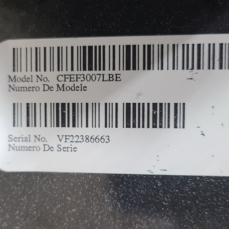 Used Frigidaire Electric Stove Model No CFEF3007LBE