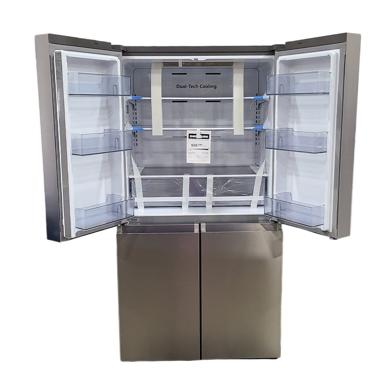 Open Box Hisense 4-Door Refrigerator with Triple-Zone Function Mod# RQ22A4CSD S# 1B0560Z0322JB7J0XS30297