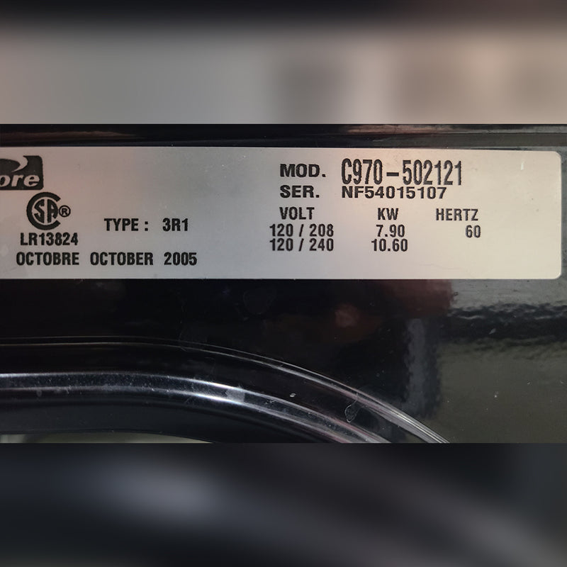 Used Kenmore Stove Model No. C970-502121