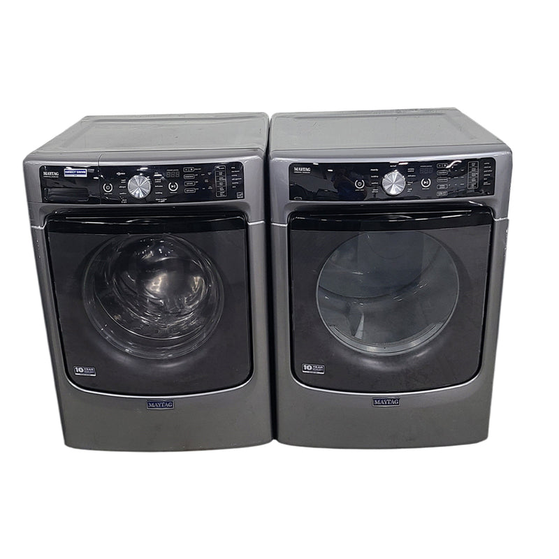 Used Maytag Washer and Dryer Set Model No. MHW5500FC1 - YMED5500FC1