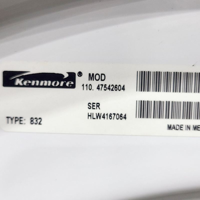 Used Kenmore Washer and Dryer Set Model 110.47542604 - 110.C87562602