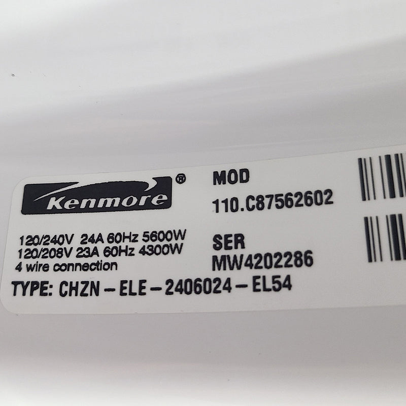 Used Kenmore Washer and Dryer Set Model 110.47542604 - 110.C87562602