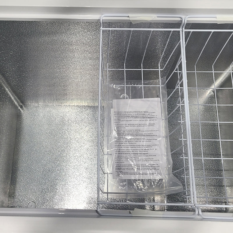 Open Box Hisense Chest Freezer Model No. FC88D6CWD
