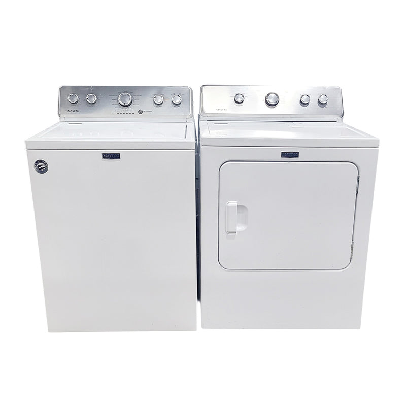 Used Maytag Washer and Dryer Set Model No. MVWC465HW2 - YMEDC465HW0