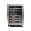 Open Box Hisense Hisense 23.4 in. 4.9 cu ft. 46 Bottle Stainless Steel Built-in or Freestanding Wine Cooler with Dual Zone and Wi-Fi Connectivity  Mod No. HWD046N6SS