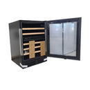 Open Box Hisense Hisense 23.4 in. 4.9 cu ft. 46 Bottle Stainless Steel Built-in or Freestanding Wine Cooler with Dual Zone and Wi-Fi Connectivity  Mod No. HWD046N6SS