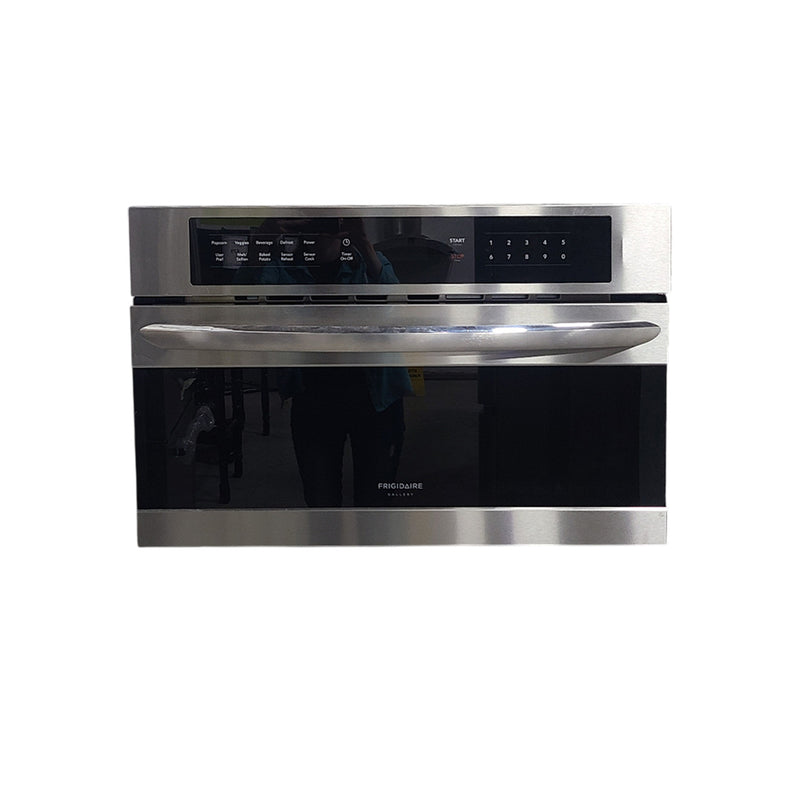 Open box Frigidaire Gallery Built In Microwave Model No. FGMO3067UF