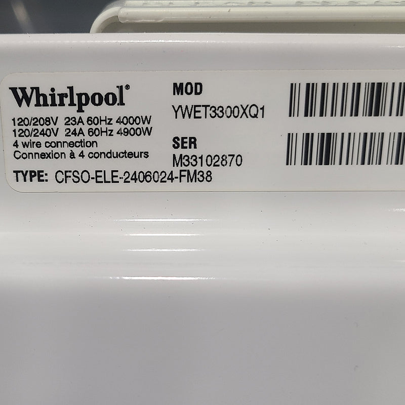 Used Whirlpool Laundry Center Model No. YWET3300XQ1