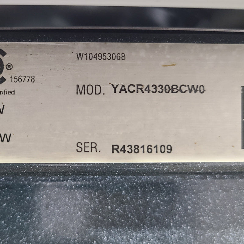 Used Amana Electric Stove Model No YACR4330BCW0