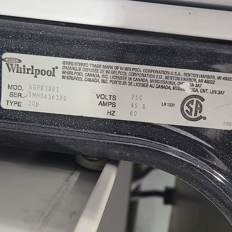 Used Whirlpool Electric Stove Model No. WGP83801
