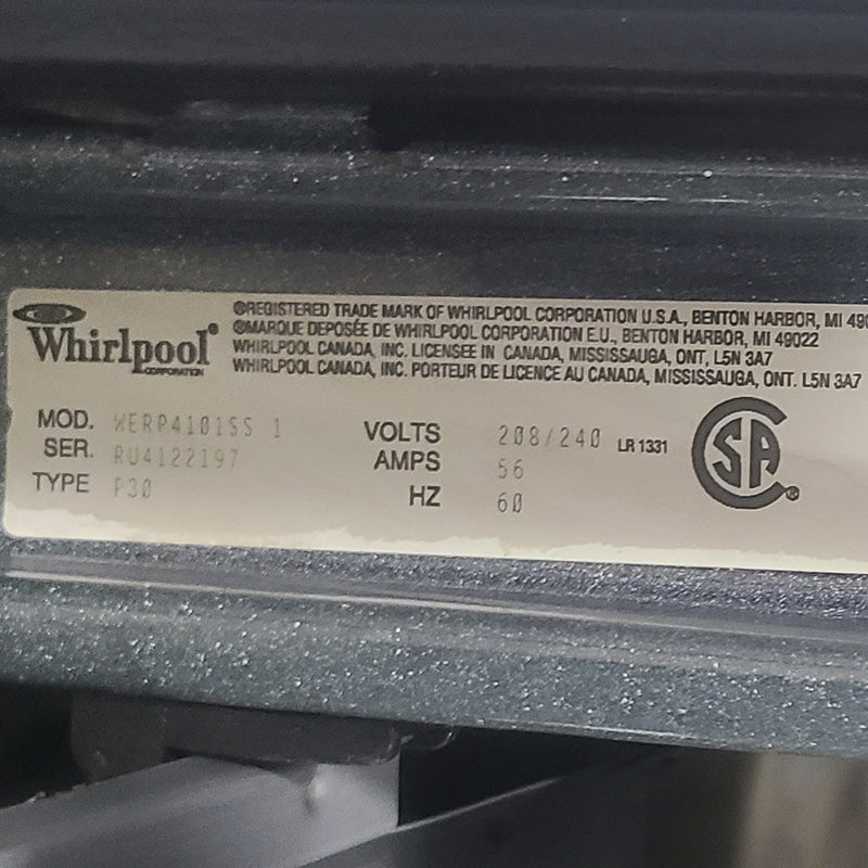 Used Whirlpool Electric Stove Model No. WERP4101SS