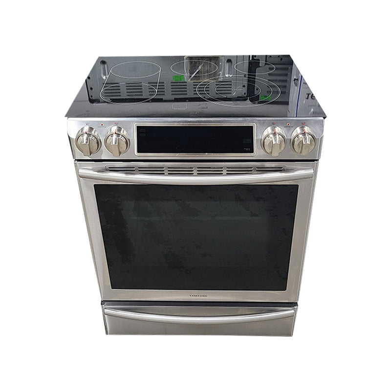 Used Samsung Slide-In Electric Stove Model No. NE58F9710WS/AC