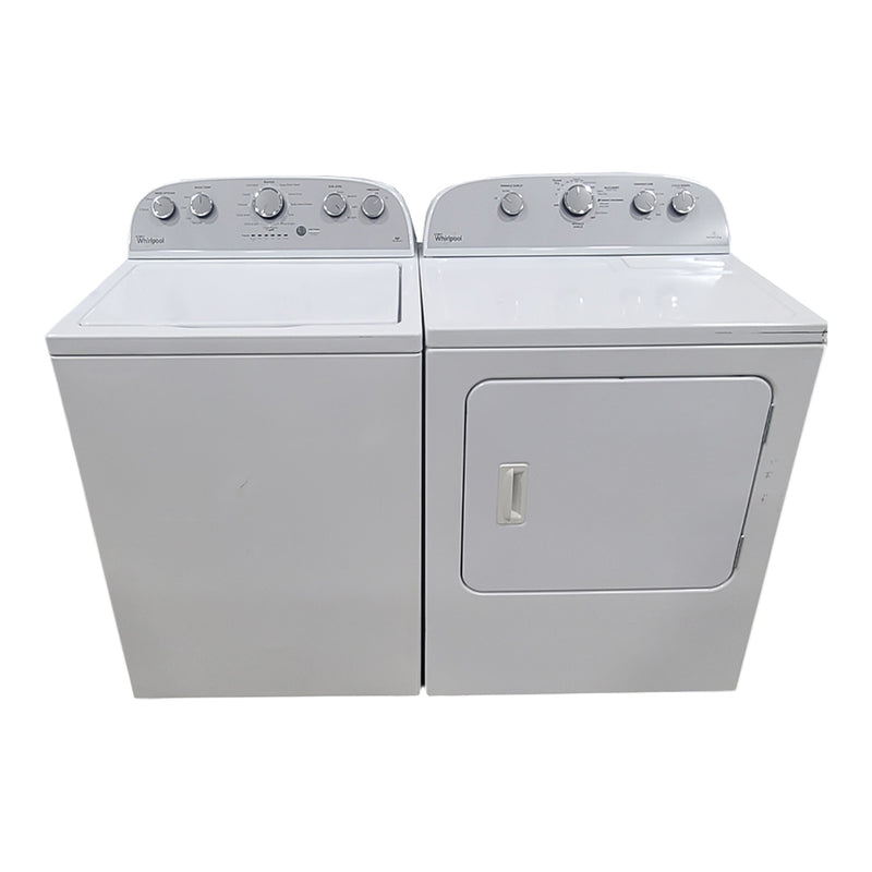 Used Whirlpool Washer and Dryer Set Model No. WTW4915EW0 – YWED4915EW0