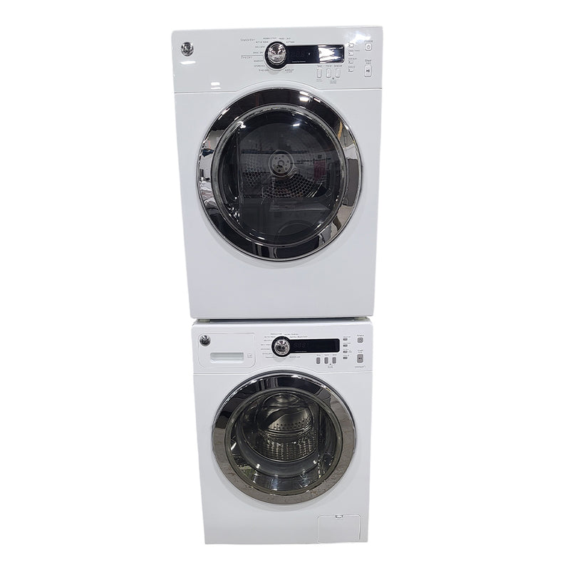 Used GE Washer and Dryer Set Model No. WCVH4800K2WW - PCVH480EK0WW