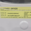 Used Samsung Washer and Dryer Set Model No. WF45K6200AW/A2 – DV42H5200EW/AC