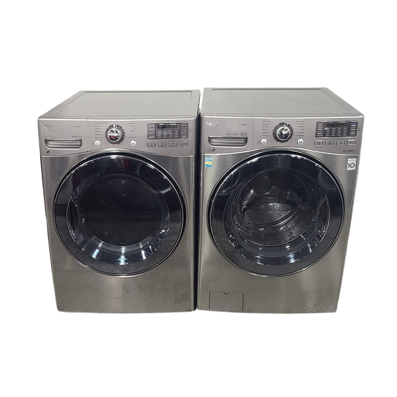 Used LG Washer & Dryer Set Mod No. WM3770HVA-DLEX3570V