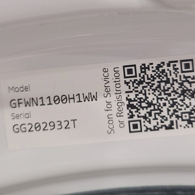 Used GE Washer and Dryer Set  Model No. GFWN1100H1WW - GFMN110ED2WW