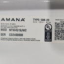 Used Amana Washer Model No. NTW4519JW2