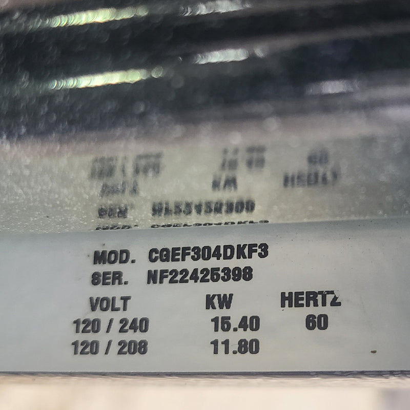 Used Frigidaire Stove Model No. CGEF304DKF3