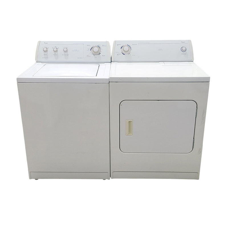 Used Whirlpool Washer and Dryer Set Model No. LSQ7533JQ1 - YLER4634JQ0, Serial No.: CL1315428 - ML4735982
