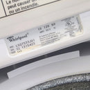 Used Whirlpool Washer and Dryer Set Model No. LSQ7533JQ1 - YLER4634JQ0, Serial No.: CL1315423 - ML473595