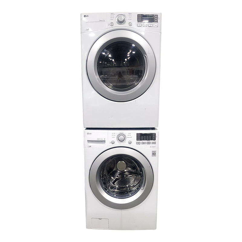 Used LG Washer and Dryer Set Model No. WM3170CW-DLE3170W