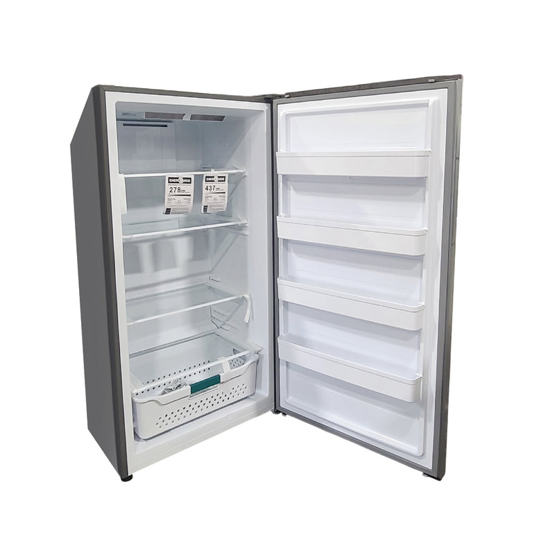 Open Box Hisense 17 cu ft. Convertible Upright Freezer or Fridge with Reversible Door Model No. HFU171N1AVE Serial Number: 1B0485Z0057JB6T5YS70248
