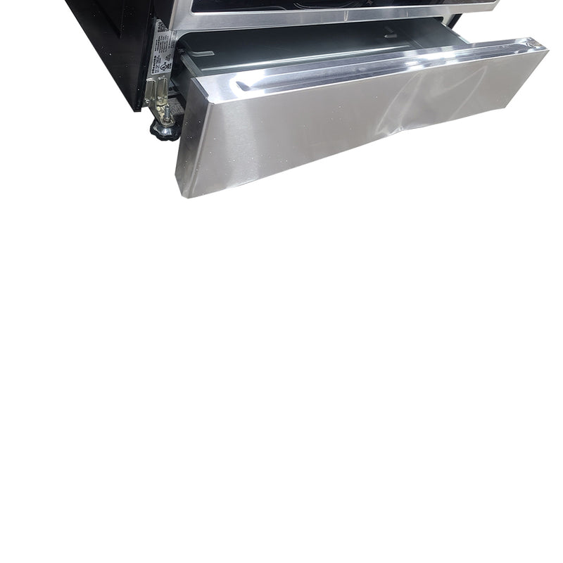 Open Box Hisense Electric Stove Model No. HFE3501CPS, Serial No.: 52530251