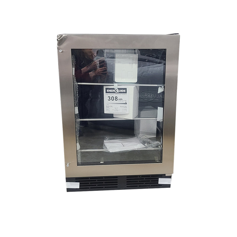 Open Box Hisense 5.4 cu. ft. 164-can Stainless Steel Built-in or Freestanding Beverage Center with Wi-Fi Connectivity Mod No. HBC164N6SS Serial Number: 1J0138Z0116JJ6035E70403