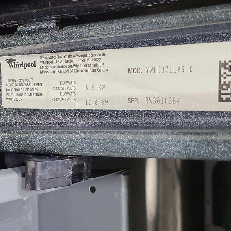 Used Whirlpool Electric Stove Model No. YWFE371LVS