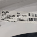 Used Whirlpool Washer and Dryer Set Model No. WFW72HEDW0 – YWED72HEDW0