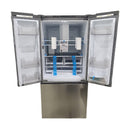 Open Box Hisense 30 in. 20.8 cu ft. Stainless Steel French Door Refrigerator with Full Width Adjustable Shelves Mod