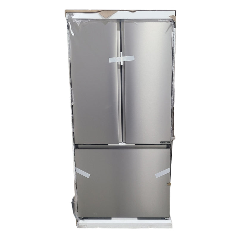 Open Box Hisense 31.5 in. 22.1cu ft. Stainless Steel Standard Depth French Door Refrigerator with Fingerprint Resistant Finish Mod
