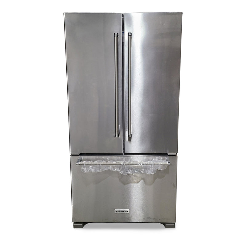 Open Box KitchenAid Refrigerator Model No. KRFC302ESS Before: $1,999