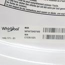 Used Whirlpool Washer and Dryer Set Model No. WFW75HEFW0 – YWED75HEFW1