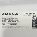 Used Amana Washer Model No. NTW4516FW4 Serial: CD0702025
